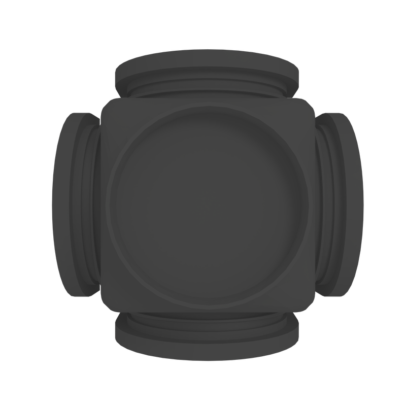Load image into Gallery viewer, Vertical outlet of the IBRAN-Q corner unit for plastic drainage channels