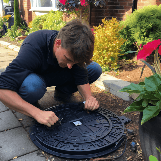 Install manhole cover